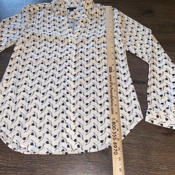 Ann Taylor XSP petite polyester blouse business attire - Picture 3 of 10